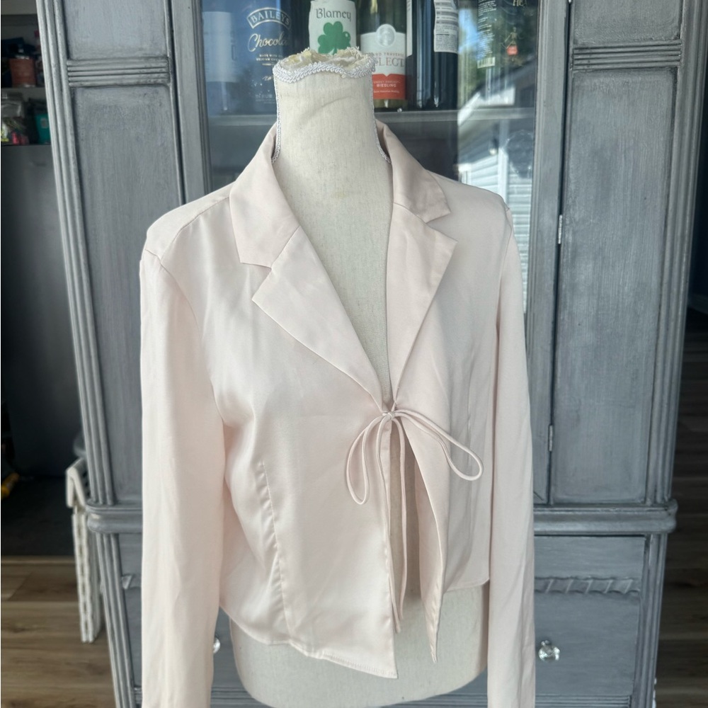 Elegant Tie-Front Blouse